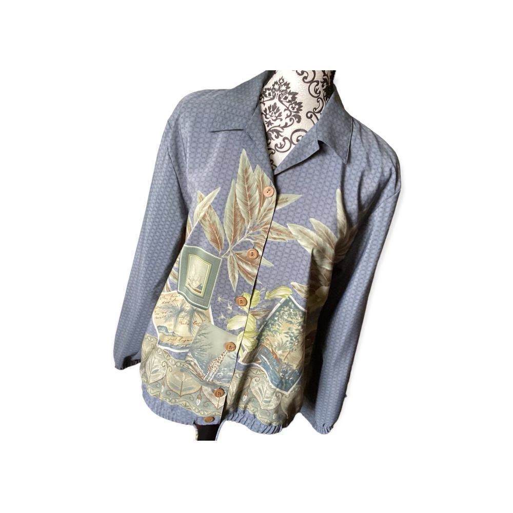 Vintage Teddy Hawaiian Hibiscus Summer Jacket